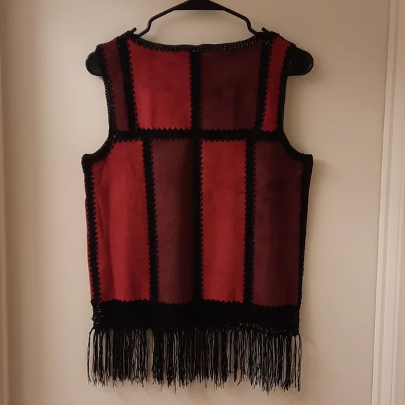 NWT, Romeo & Juliet Couture Wine Combo Patchwork Top - Picture 6 of 15